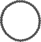 Preview: Kugelarmband Edelstahl schwarz