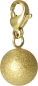 Preview: Charm Cosmopolitan Kugel diamantiert Edelstahl Gold