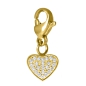 Preview: Charm Cosmopolitan Herz Edelstahl gold