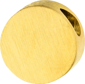 PURE - Anhänger rund, 8mm, poliert und matt aus Edelstahl - gold