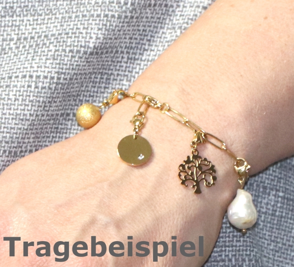 Armband Cosmopolitan 20cm Edelstahl Gold